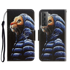 3D Colored Drawing Horizontal Flip Leather Phone Case, For Samsung Galaxy S21 FE 5G, For Samsung Galaxy S22 5G, For Samsung Galaxy S22+ 5G