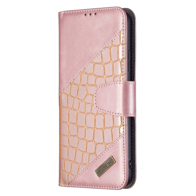 Matching Color Crocodile Texture Horizontal Flip Leather Phone Case with Wallet & Holder & Card Slots, For Xiaomi Redmi Note 11 5G