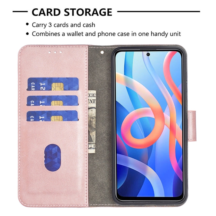 Matching Color Crocodile Texture Horizontal Flip Leather Phone Case with Wallet & Holder & Card Slots, For Xiaomi Redmi Note 11 5G