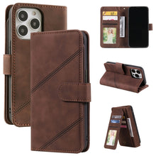 Load image into Gallery viewer, Skin Feel Horizontal Flip Leather Phone Case, For iPhone 13 Pro Max, For iPhone 13 Pro, For iPhone 13, For iPhone 13 mini