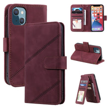 Load image into Gallery viewer, Skin Feel Horizontal Flip Leather Phone Case, For iPhone 13 Pro Max, For iPhone 13 Pro, For iPhone 13, For iPhone 13 mini