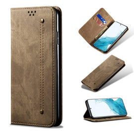 Denim Texture Casual Style Horizontal Flip Leather Case with Holder & Card Slots & Wallet, For Samsung Galaxy S22 5G, For Samsung Galaxy S22+ 5G, For Samsung Galaxy S22 Ultra 5G