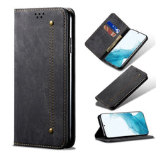 Load image into Gallery viewer, Denim Texture Casual Style Horizontal Flip Leather Case with Holder &amp; Card Slots &amp; Wallet, For Samsung Galaxy S22 5G, For Samsung Galaxy S22+ 5G, For Samsung Galaxy S22 Ultra 5G