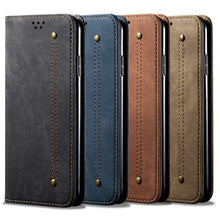 Load image into Gallery viewer, Denim Texture Casual Style Horizontal Flip Leather Case with Holder &amp; Card Slots &amp; Wallet, For Samsung Galaxy S22 5G, For Samsung Galaxy S22+ 5G, For Samsung Galaxy S22 Ultra 5G