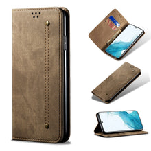 Load image into Gallery viewer, Denim Texture Casual Style Horizontal Flip Leather Case with Holder &amp; Card Slots &amp; Wallet, For Samsung Galaxy S22 5G, For Samsung Galaxy S22+ 5G, For Samsung Galaxy S22 Ultra 5G