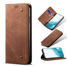 Load image into Gallery viewer, Denim Texture Casual Style Horizontal Flip Leather Case with Holder &amp; Card Slots &amp; Wallet, For Samsung Galaxy S22 5G, For Samsung Galaxy S22+ 5G, For Samsung Galaxy S22 Ultra 5G