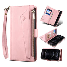 Load image into Gallery viewer, Retro Frosted Horizontal Flip Leather Phone Case with Holder &amp; Card Slot &amp; Wallet &amp; Zipper Pocket &amp; Lanyard, For Samsung Galaxy S22 5G, For Samsung Galaxy S22+ 5G, For Samsung Galaxy S22 Ultra 5G