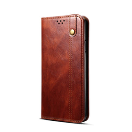 Simple Wax Crazy Horse Texture Horizontal Flip Leather Phone Case with Card Slots & Holder, For Samsung Galaxy S22 5G, For Samsung Galaxy S22+ 5G, For Samsung Galaxy S22 Ultra 5G