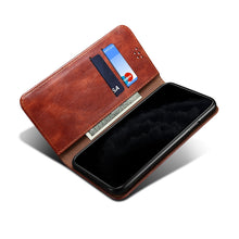 Load image into Gallery viewer, Simple Wax Crazy Horse Texture Horizontal Flip Leather Phone Case with Card Slots &amp; Holder, For Samsung Galaxy S22 5G, For Samsung Galaxy S22+ 5G, For Samsung Galaxy S22 Ultra 5G