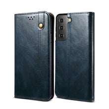 Load image into Gallery viewer, Simple Wax Crazy Horse Texture Horizontal Flip Leather Phone Case with Card Slots &amp; Holder, For Samsung Galaxy S22 5G, For Samsung Galaxy S22+ 5G, For Samsung Galaxy S22 Ultra 5G
