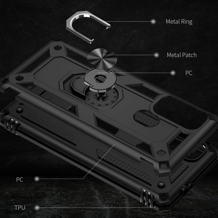 Shockproof TPU + PC Phone Case with 360 Degree Rotating Holder, For Motorola Moto G60s, For Xiaomi Redmi 10