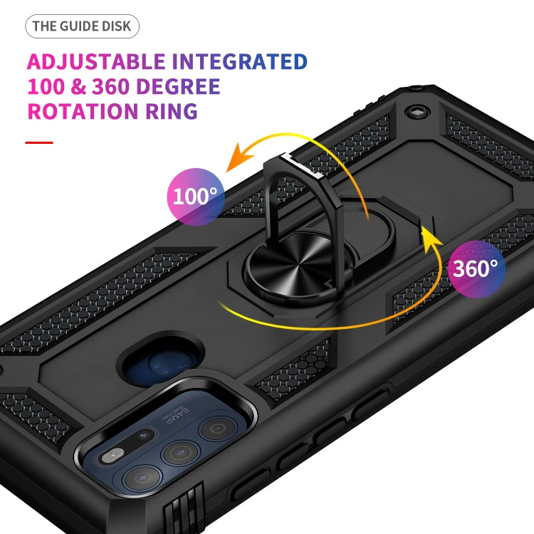 Shockproof TPU + PC Phone Case with 360 Degree Rotating Holder, For Motorola Moto G60s, For Xiaomi Redmi 10
