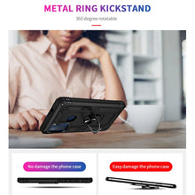 Load image into Gallery viewer, Shockproof TPU + PC Phone Case with 360 Degree Rotating Holder, For Motorola Moto G60s, For Xiaomi Redmi 10