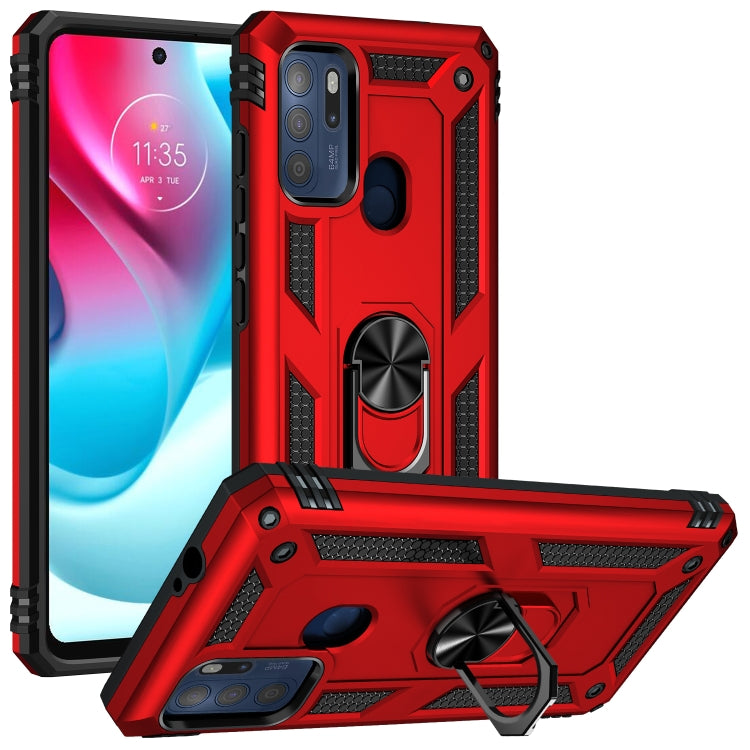 Shockproof TPU + PC Phone Case with 360 Degree Rotating Holder, For Motorola Moto G60s, For Xiaomi Redmi 10