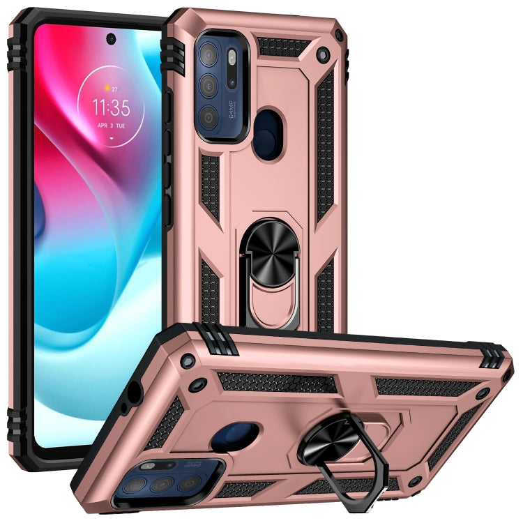 Shockproof TPU + PC Phone Case with 360 Degree Rotating Holder, For Motorola Moto G60s, For Xiaomi Redmi 10