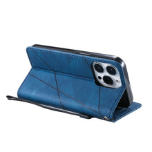 Load image into Gallery viewer, Skin Feel Splicing Horizontal Flip Leather Phone Case, For iPhone 13 Pro Max, For iPhone 13 Pro, For iPhone 13, For iPhone 13 mini