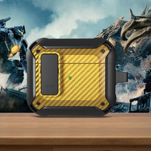 Load image into Gallery viewer, Bumblebee Carbon Fiber Earphone Protective Case with Switch For AirPods 3, For AirPods 3