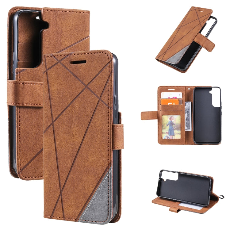 Skin Feel Splicing Horizontal Flip Leather Phone Case, For Samsung Galaxy A03s EU Version, For Samsung Galaxy A13 5G, For Samsung Galaxy S22 5G, For Samsung Galaxy S22+ 5G, For Samsung Galaxy S22 Ultra 5G