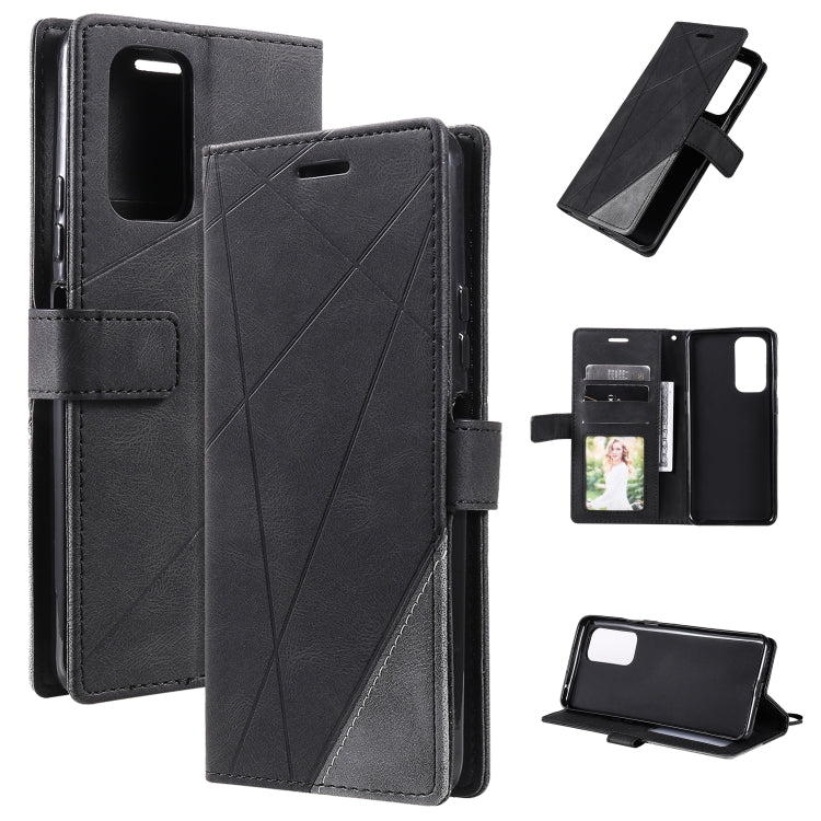 Skin Feel Splicing Horizontal Flip Leather Phone Case, For Xiaomi Redmi 10, For Xiaomi Poco F3 GT