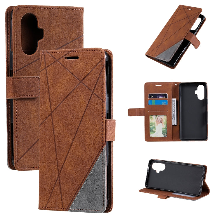 Skin Feel Splicing Horizontal Flip Leather Phone Case, For Xiaomi Redmi 10, For Xiaomi Poco F3 GT