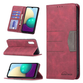 Magnetic Splicing Leather Phone Case, For Samsung Galaxy A02, For Samsung Galaxy A03s 164 Version, For Samsung Galaxy A03s 166 Version, For Samsung Galaxy A11, For Samsung Galaxy A13 5G, For Samsung Galaxy A21s, For Samsung Galaxy A21                  ...