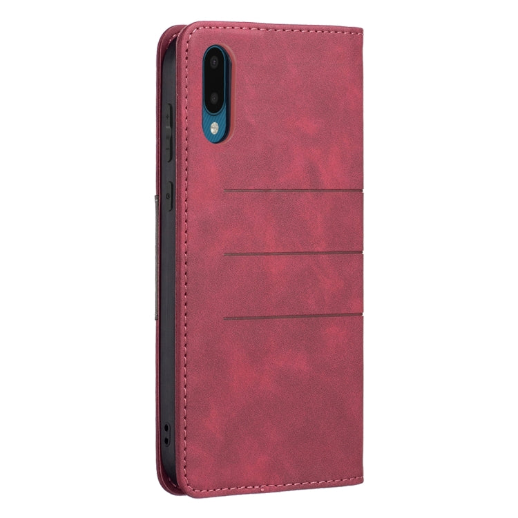 Magnetic Splicing Leather Phone Case, For Samsung Galaxy A02, For Samsung Galaxy A03s 164 Version, For Samsung Galaxy A03s 166 Version, For Samsung Galaxy A11, For Samsung Galaxy A13 5G, For Samsung Galaxy A21s, For Samsung Galaxy A21                  ...