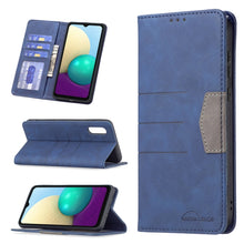 Load image into Gallery viewer, Magnetic Splicing Leather Phone Case, For Samsung Galaxy A02, For Samsung Galaxy A03s 164 Version, For Samsung Galaxy A03s 166 Version, For Samsung Galaxy A11, For Samsung Galaxy A13 5G, For Samsung Galaxy A21s, For Samsung Galaxy A21                  ...