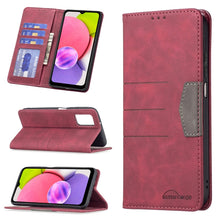 Load image into Gallery viewer, Magnetic Splicing Leather Phone Case, For Samsung Galaxy A02, For Samsung Galaxy A03s 164 Version, For Samsung Galaxy A03s 166 Version, For Samsung Galaxy A11, For Samsung Galaxy A13 5G, For Samsung Galaxy A21, For Samsung Galaxy A22 4G                ...