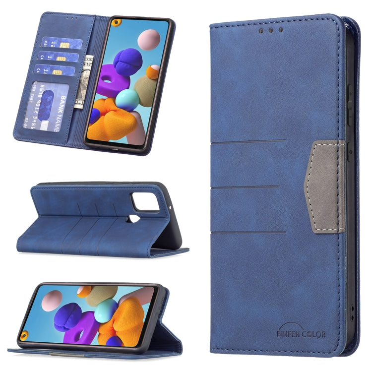 Magnetic Splicing Leather Phone Case, For Samsung Galaxy A02, For Samsung Galaxy A03s 164 Version, For Samsung Galaxy A03s 166 Version, For Samsung Galaxy A11, For Samsung Galaxy A13 5G, For Samsung Galaxy A21s, For Samsung Galaxy A21                  ...