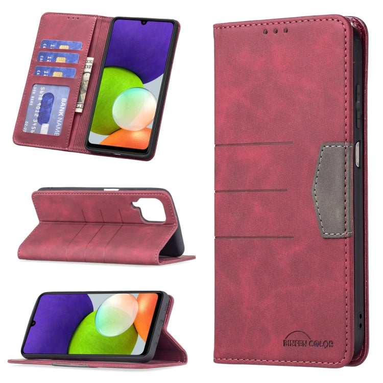 Magnetic Splicing Leather Phone Case, For Samsung Galaxy A02, For Samsung Galaxy A03s 164 Version, For Samsung Galaxy A03s 166 Version, For Samsung Galaxy A11, For Samsung Galaxy A13 5G, For Samsung Galaxy A21s, For Samsung Galaxy A21                  ...