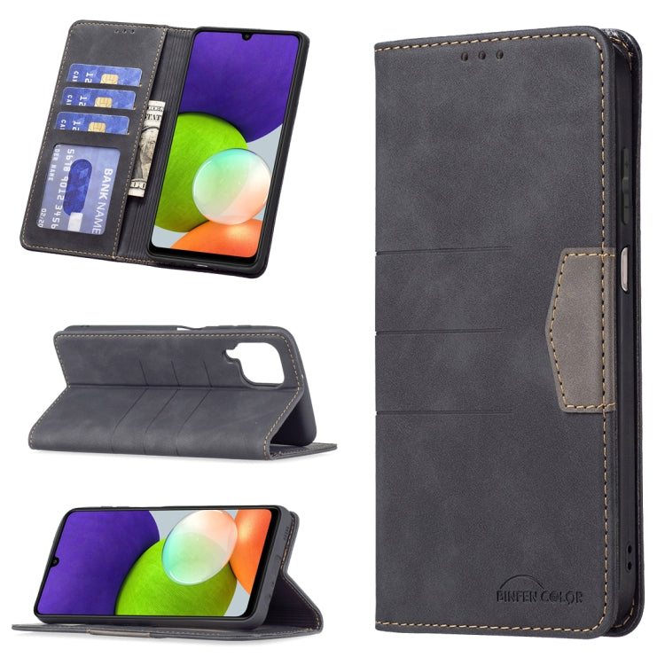 Magnetic Splicing Leather Phone Case, For Samsung Galaxy A02, For Samsung Galaxy A03s 164 Version, For Samsung Galaxy A03s 166 Version, For Samsung Galaxy A11, For Samsung Galaxy A13 5G, For Samsung Galaxy A21s, For Samsung Galaxy A21                  ...