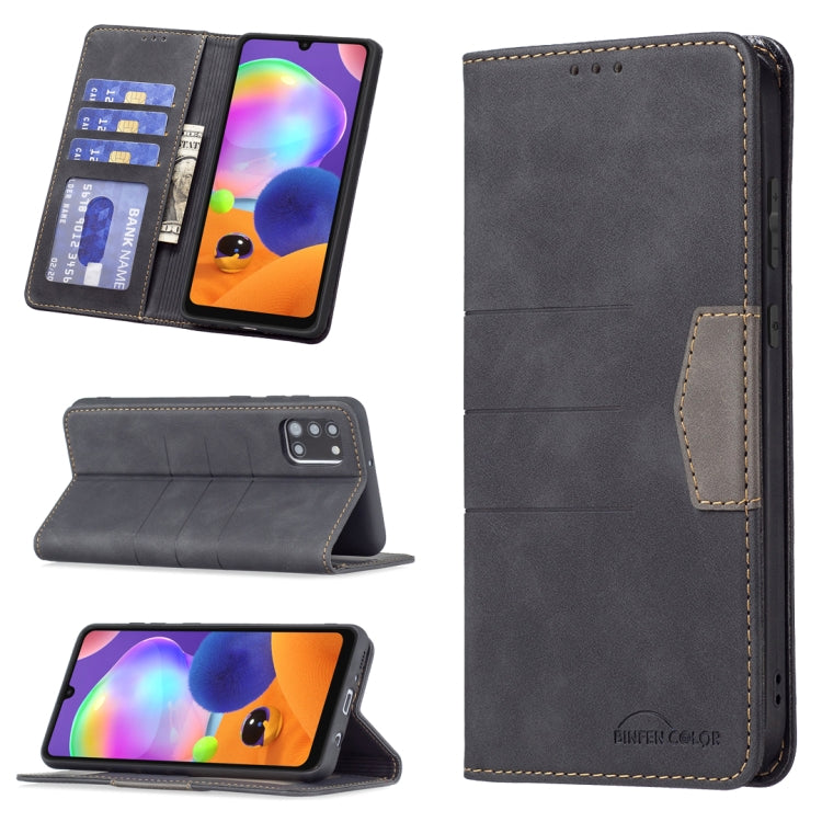 Magnetic Splicing Leather Phone Case, For Samsung Galaxy S21+ 5G, For Samsung Galaxy S21 Ultra 5G, For Samsung Galaxy S22+ 5G, For Samsung Galaxy S22 Ultra 5G, For Samsung Galaxy S22 5G, For Samsung Galaxy A31