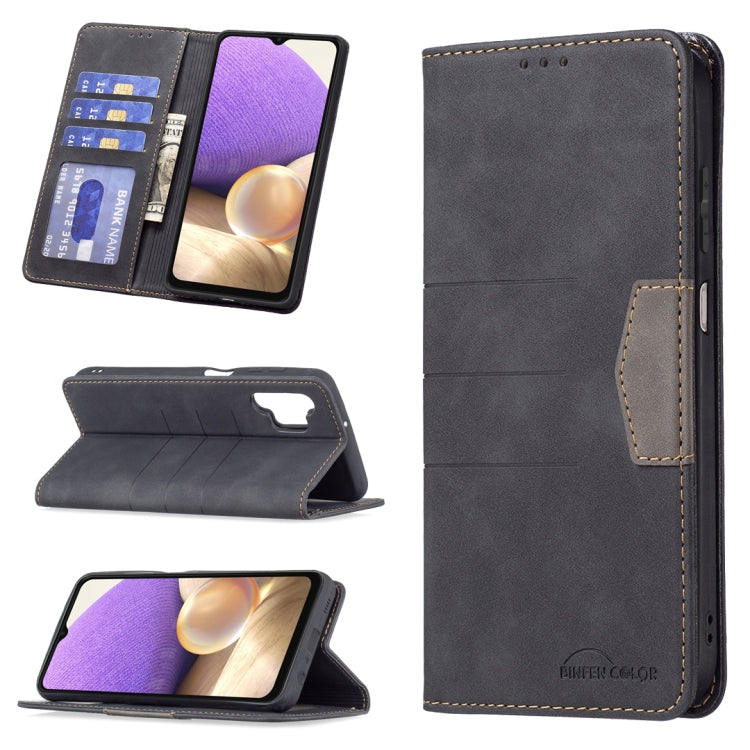 Magnetic Splicing Leather Phone Case, For Samsung Galaxy A02, For Samsung Galaxy A03s 164 Version, For Samsung Galaxy A03s 166 Version, For Samsung Galaxy A11, For Samsung Galaxy A13 5G, For Samsung Galaxy A21s, For Samsung Galaxy A21                  ...