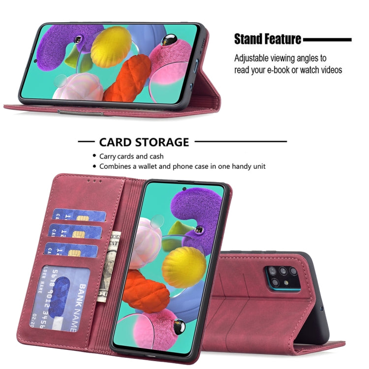 Magnetic Splicing Leather Phone Case, For Samsung Galaxy A51, For Samsung Galaxy A52, For Samsung Galaxy A71, For Samsung Galaxy A72, For Samsung Galaxy M32, For Samsung Galaxy M52 5G, For Samsung Galaxy S20 FE, For Samsung Galaxy S20+                 ...