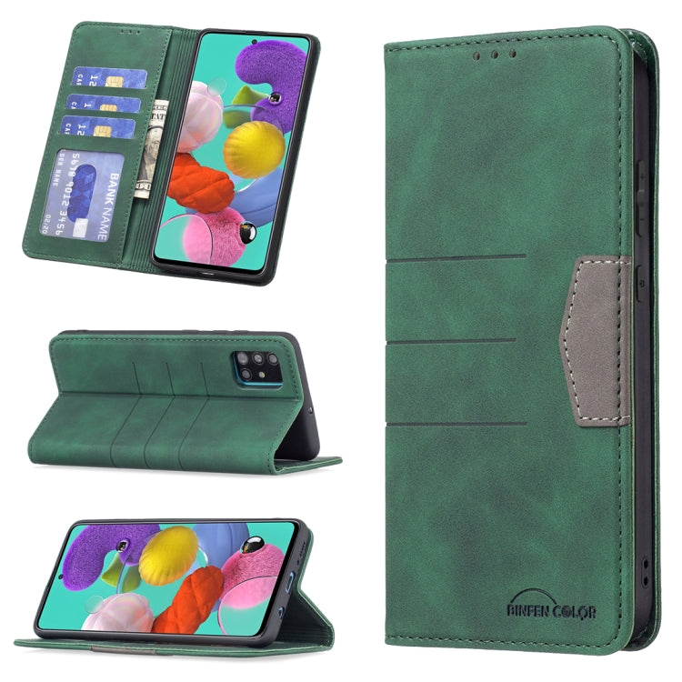 Magnetic Splicing Leather Phone Case, For Samsung Galaxy A42 5G, For Samsung Galaxy A51, For Samsung Galaxy A52, For Samsung Galaxy A71, For Samsung Galaxy A72, For Samsung Galaxy M32, For Samsung Galaxy M52 5G, For Samsung Galaxy S20 FE               ...