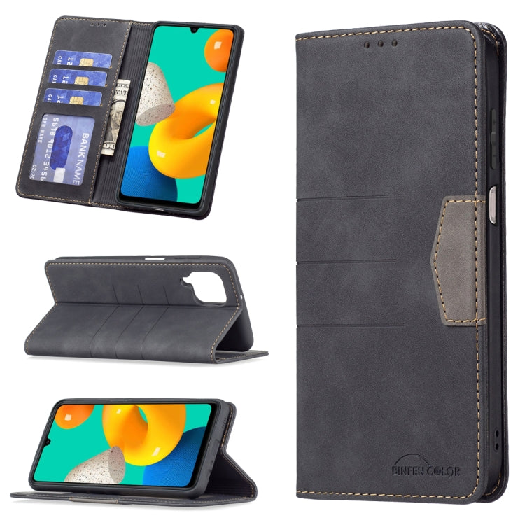 Magnetic Splicing Leather Phone Case, For Samsung Galaxy A41, For Samsung Galaxy A42 5G, For Samsung Galaxy A51, For Samsung Galaxy A52, For Samsung Galaxy A71, For Samsung Galaxy A72, For Samsung Galaxy M32, For Samsung Galaxy M52 5G                  ...