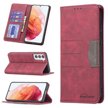Load image into Gallery viewer, Magnetic Splicing Leather Phone Case, For Samsung Galaxy S21 5G, For Samsung Galaxy S21+ 5G, For Samsung Galaxy S21 Ultra 5G, For Samsung Galaxy S22+ 5G, For Samsung Galaxy S22 Ultra 5G, For Samsung Galaxy S22 5G