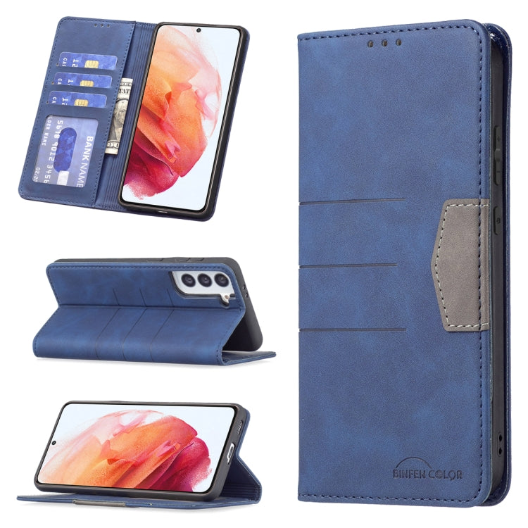 Magnetic Splicing Leather Phone Case, For Samsung Galaxy S21 FE 5G, For Samsung Galaxy S21 5G, For Samsung Galaxy S21+ 5G, For Samsung Galaxy S21 Ultra 5G, For Samsung Galaxy S22+ 5G, For Samsung Galaxy S22 Ultra 5G, For Samsung Galaxy S22 5G