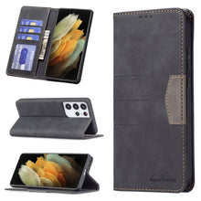 Load image into Gallery viewer, Magnetic Splicing Leather Phone Case, For Samsung Galaxy S21 5G, For Samsung Galaxy S21+ 5G, For Samsung Galaxy S21 Ultra 5G, For Samsung Galaxy S22+ 5G, For Samsung Galaxy S22 Ultra 5G, For Samsung Galaxy S22 5G