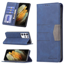 Load image into Gallery viewer, Magnetic Splicing Leather Phone Case, For Samsung Galaxy S21 5G, For Samsung Galaxy S21+ 5G, For Samsung Galaxy S21 Ultra 5G, For Samsung Galaxy S22+ 5G, For Samsung Galaxy S22 Ultra 5G, For Samsung Galaxy S22 5G