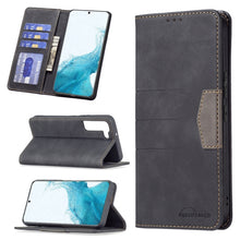 Load image into Gallery viewer, Magnetic Splicing Leather Phone Case, For Samsung Galaxy S21 FE 5G, For Samsung Galaxy S21 5G, For Samsung Galaxy S21+ 5G, For Samsung Galaxy S21 Ultra 5G, For Samsung Galaxy S22+ 5G, For Samsung Galaxy S22 Ultra 5G, For Samsung Galaxy S22 5G