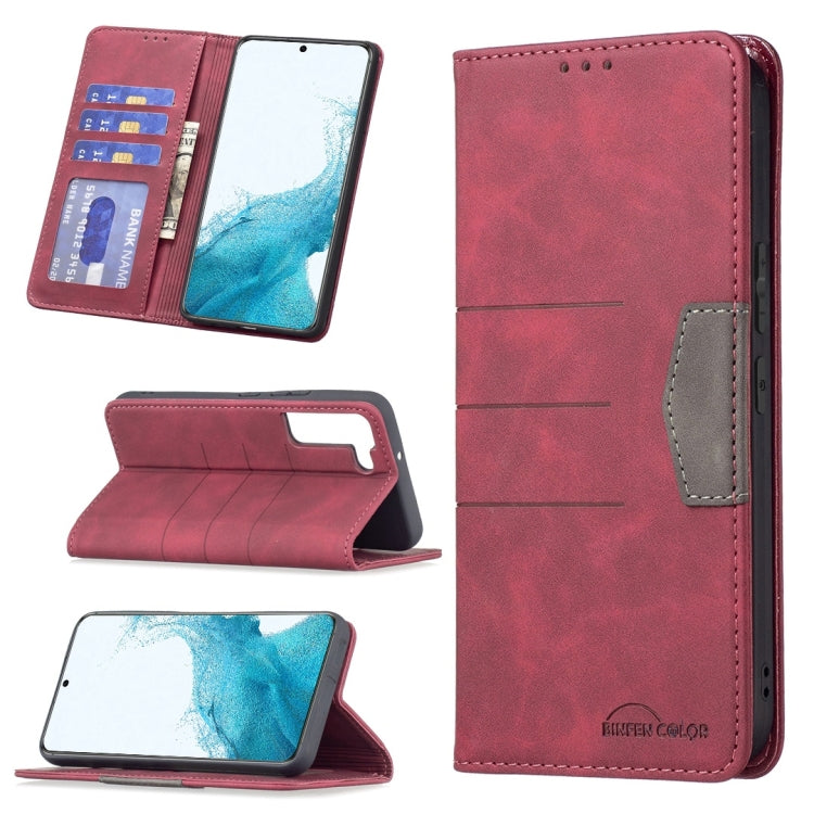 Magnetic Splicing Leather Phone Case, For Samsung Galaxy S21+ 5G, For Samsung Galaxy S21 Ultra 5G, For Samsung Galaxy S22+ 5G, For Samsung Galaxy S22 Ultra 5G, For Samsung Galaxy S22 5G, For Samsung Galaxy A31