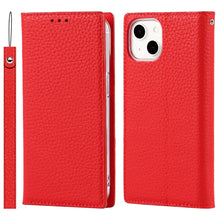 Load image into Gallery viewer, Litchi Texture Leather Phone Case With Lanyard &amp; Holder &amp; Card Slots &amp; Wallet, For iPhone 13, For iPhone 13 mini, For iPhone 13 Pro, For iPhone 13 Pro Max