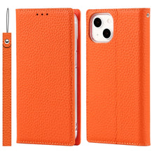Load image into Gallery viewer, Litchi Texture Leather Phone Case With Lanyard &amp; Holder &amp; Card Slots &amp; Wallet, For iPhone 13, For iPhone 13 mini, For iPhone 13 Pro, For iPhone 13 Pro Max