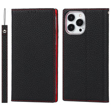 Load image into Gallery viewer, Litchi Texture Leather Phone Case With Lanyard &amp; Holder &amp; Card Slots &amp; Wallet, For iPhone 13, For iPhone 13 mini, For iPhone 13 Pro, For iPhone 13 Pro Max