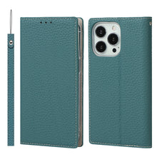 Load image into Gallery viewer, Litchi Texture Leather Phone Case With Lanyard &amp; Holder &amp; Card Slots &amp; Wallet, For iPhone 13, For iPhone 13 mini, For iPhone 13 Pro, For iPhone 13 Pro Max