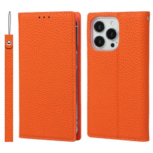 Load image into Gallery viewer, Litchi Texture Leather Phone Case With Lanyard &amp; Holder &amp; Card Slots &amp; Wallet, For iPhone 13, For iPhone 13 mini, For iPhone 13 Pro, For iPhone 13 Pro Max