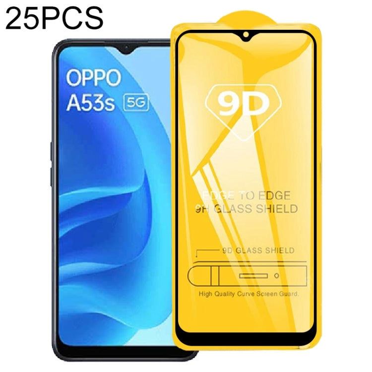 For Samsung Galaxy A53 5G 25pcs 9D Full Glue Screen Tempered Glass Film, For OPPO A53s 5G (25 PCS), For vivo Y20 2021 (25 PCS), For OPPO K9s (25 PCS), For vivo iQOO Neo5 Lite (25 PCS), For vivo S10e (25 PCS), For Huawei Enjoy 20e (25 PCS)              ...