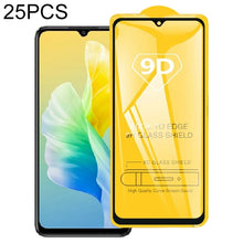 Load image into Gallery viewer, For Samsung Galaxy A53 5G 25pcs 9D Full Glue Screen Tempered Glass Film, For OPPO A53s 5G (25 PCS), For vivo Y20 2021 (25 PCS), For OPPO K9s (25 PCS), For vivo iQOO Neo5 Lite (25 PCS), For vivo S10e (25 PCS), For Huawei Enjoy 20e (25 PCS)              ...