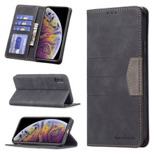 Load image into Gallery viewer, Magnetic Splicing Leather Phone Case, For iPhone XS Max, For iPhone XS / X, For iPhone 11 Pro
